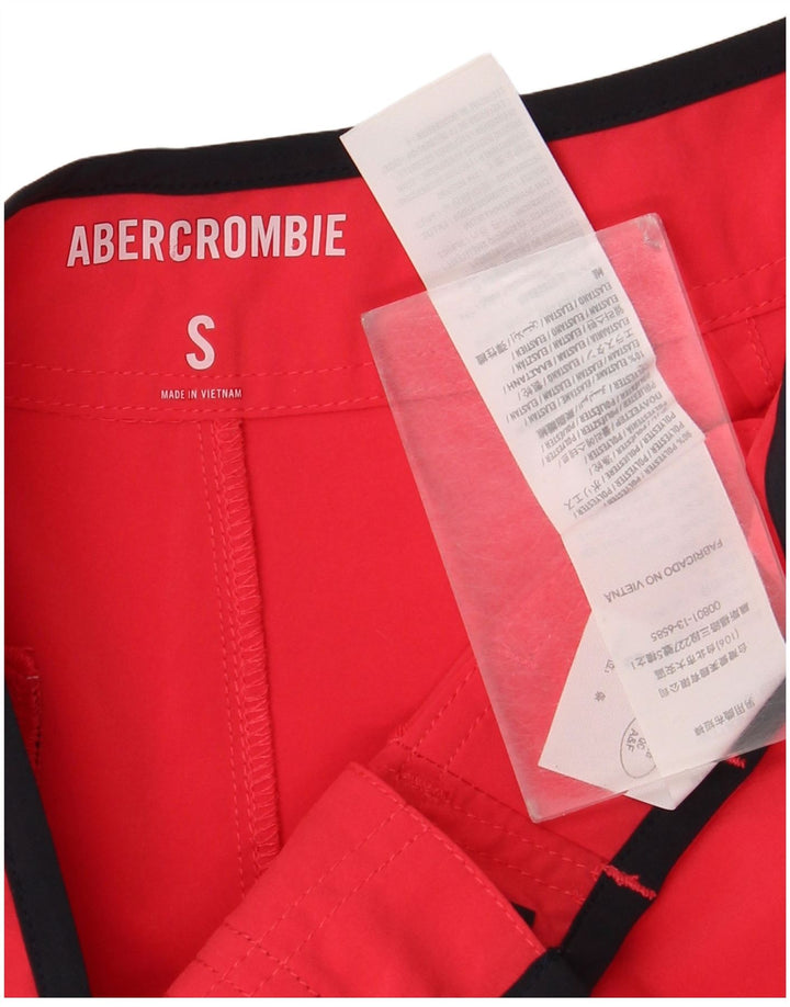 Pantaloni scurți de înot Abercrombie & Fitch pentru bărbați, poliester roz mic