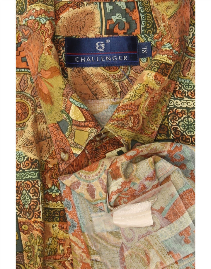 Cămașă cu mânecă scurtă pentru bărbați Challenger XL, multicoloră, raion mozaic