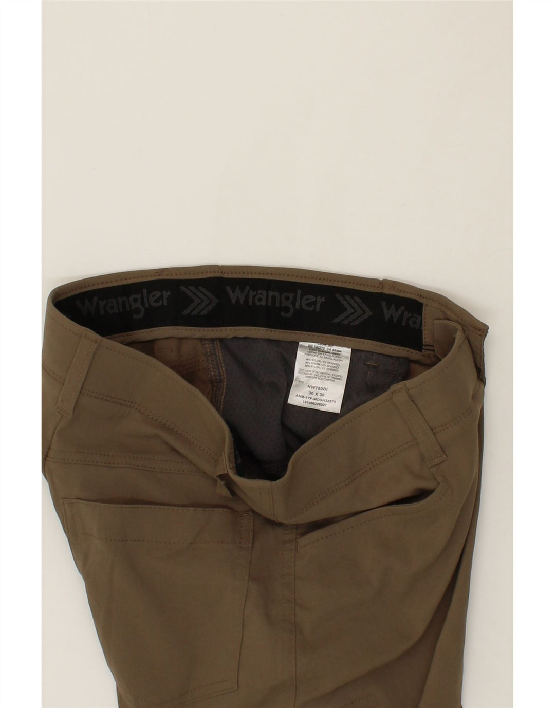 WRANGLER Womens Straight Cargo Trousers W30 L30 Brown Nylon Vintage Wrangler and Second-Hand Wrangler from Messina Hembry 