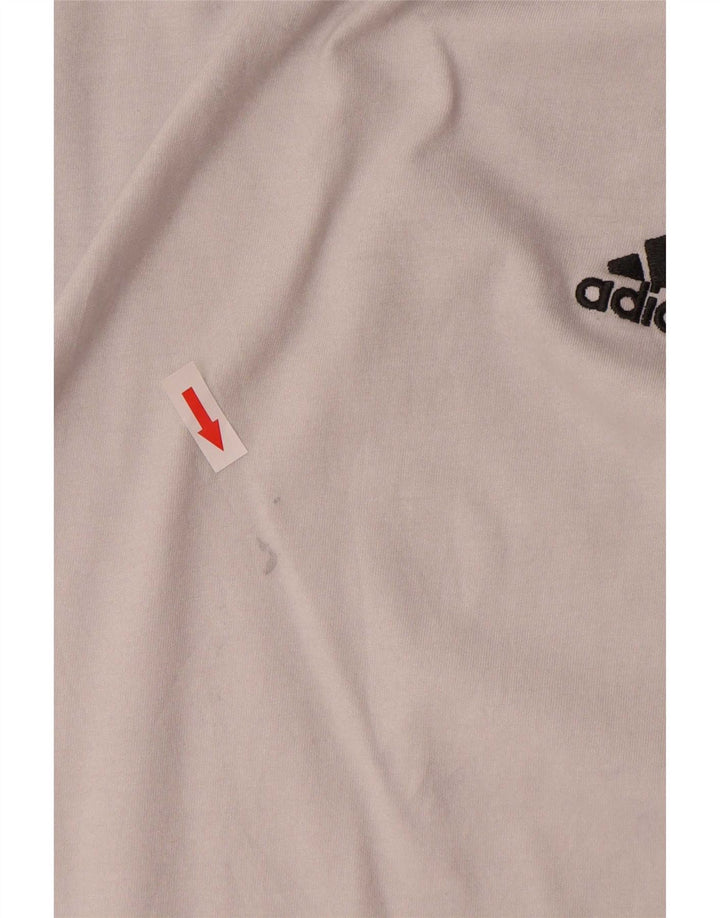 Tricou pentru bărbați Adidas Top mare, alb, bumbac
