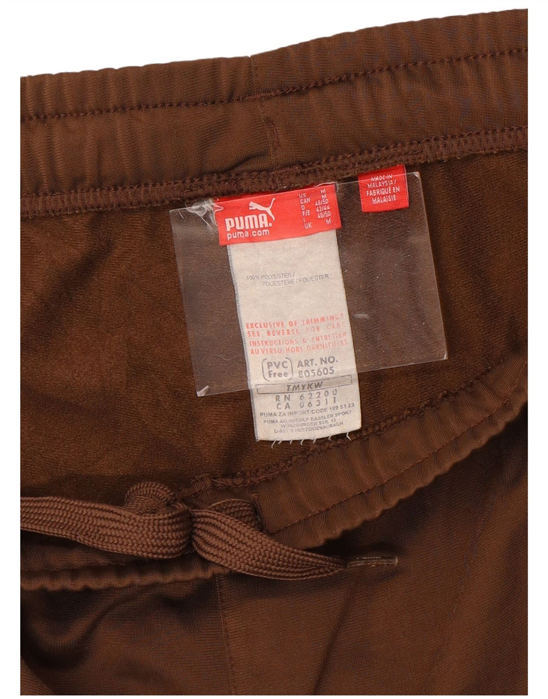 Pantaloni de trening PUMA pentru femei UK 12 Maro mediu Poliester color bloc