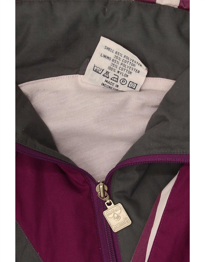 Jachetă de trening cu grafică pentru bărbați Hummel, 2XL, mov, bloc de culoare