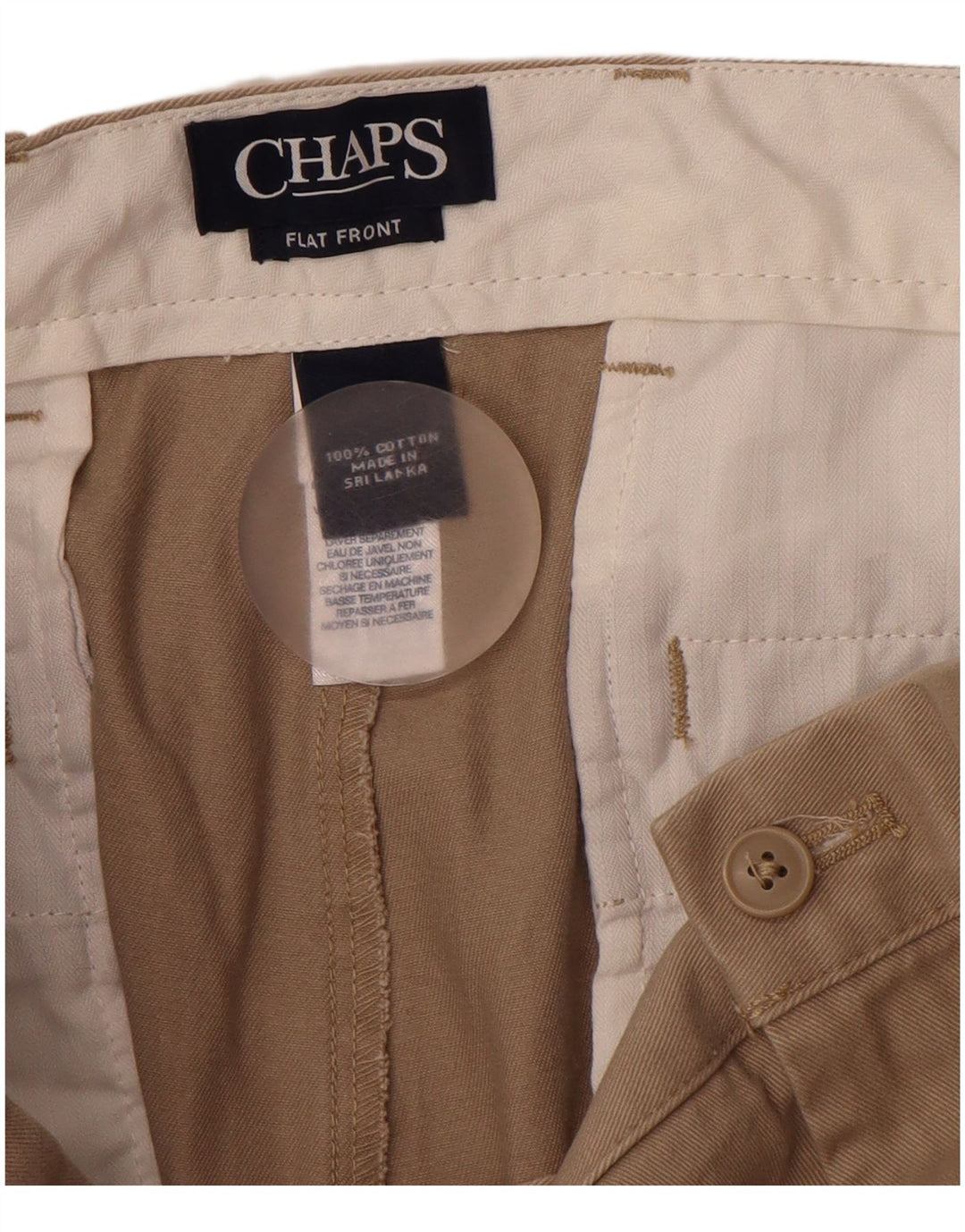 Pantaloni chino drepți pentru bărbați CHAPS L36 L34 bumbac bej