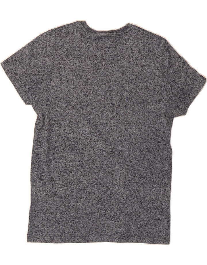 SUPERDRY Mens Graphic T-Shirt Top Medium Grey Flecked Cotton Vintage Superdry and Second-Hand Superdry from Messina Hembry 