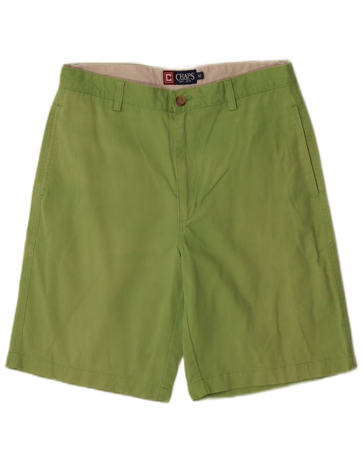 Pantaloni scurți chino pentru bărbați CHAPS W32 bumbac verde mediu