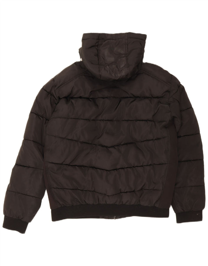 Jachetă căptușită cu glugă Guess pentru bărbați UK 42 XL Poliester negru