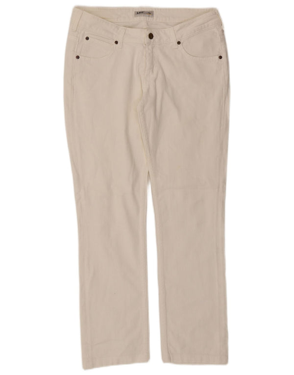 Blugi Lee Norma Straight pentru femei W31 L29 Bumbac alb