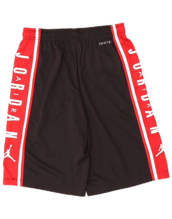 Jordan Boys Dri Fit Graphic Sport Shorts 13-14 Years XL Black Colourblock
