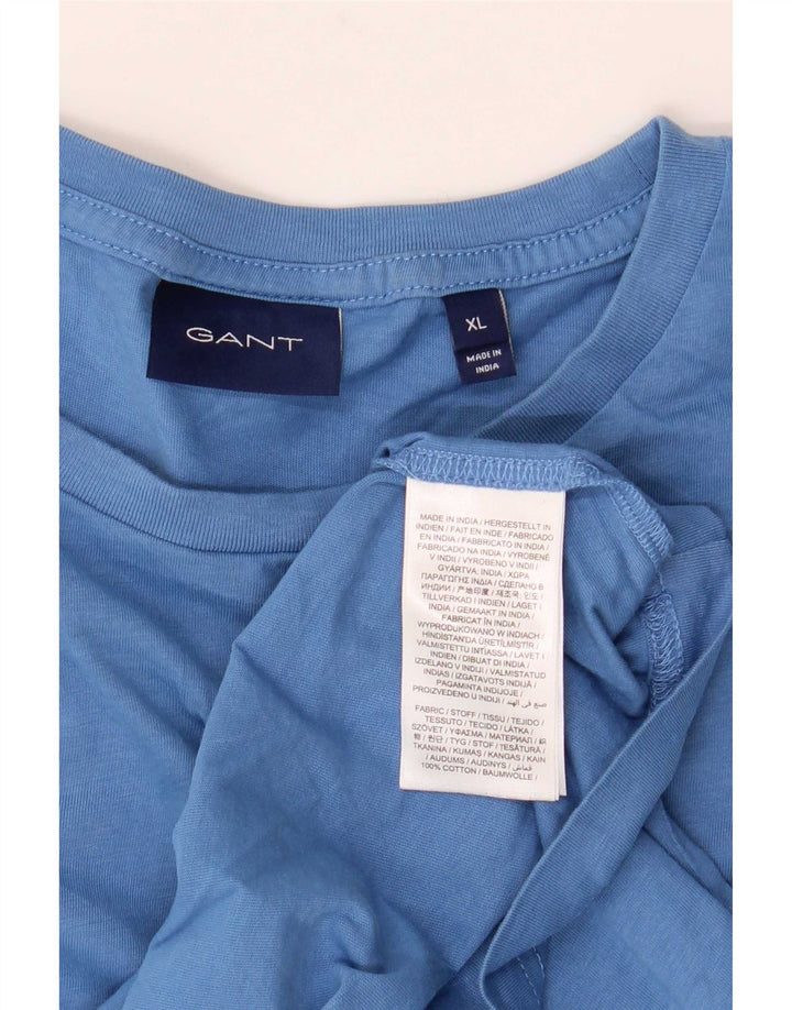 Tricou Bărbați Gant Top XL Bumbac Albastru