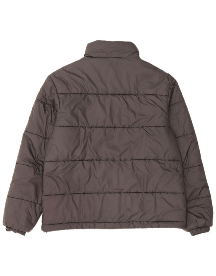 Jachetă căptușită pentru bărbați Adidas, cu o formă lejeră, UK 36, poliester negru mic