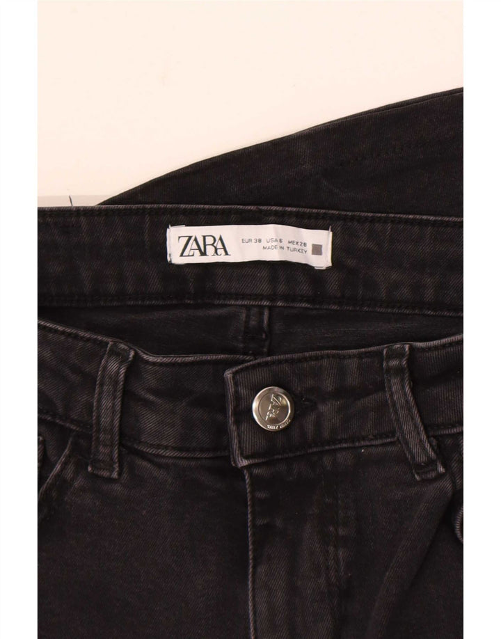 Blugi evazați pentru femei Zara EU 38 Mici L28 L32 Negri