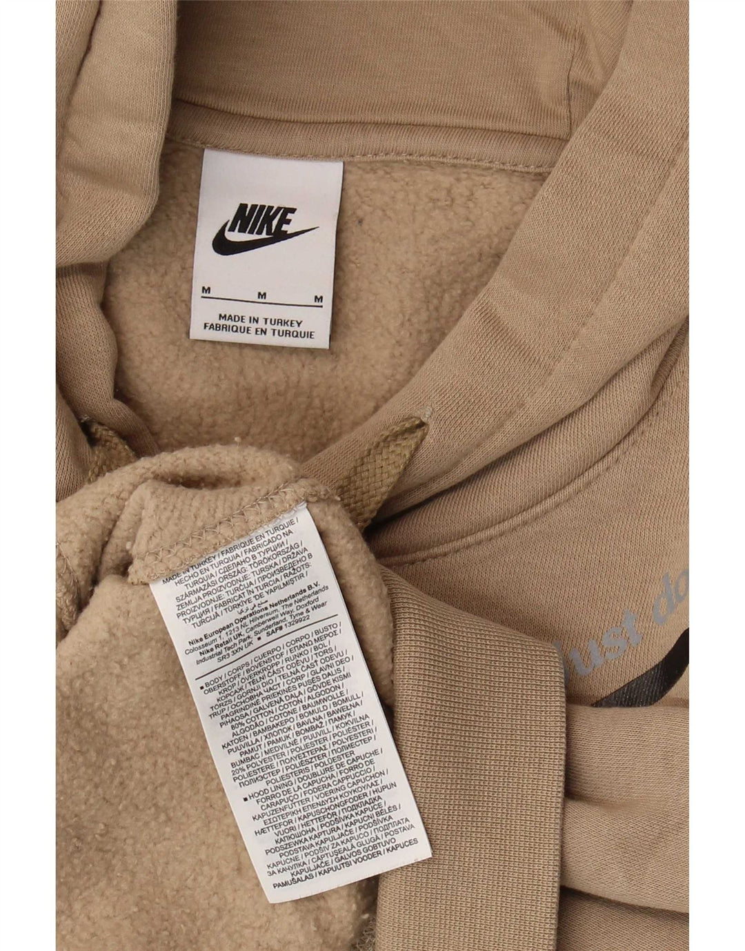 Pulover Nike Grafic pentru bărbați, bumbac, bej mediu
