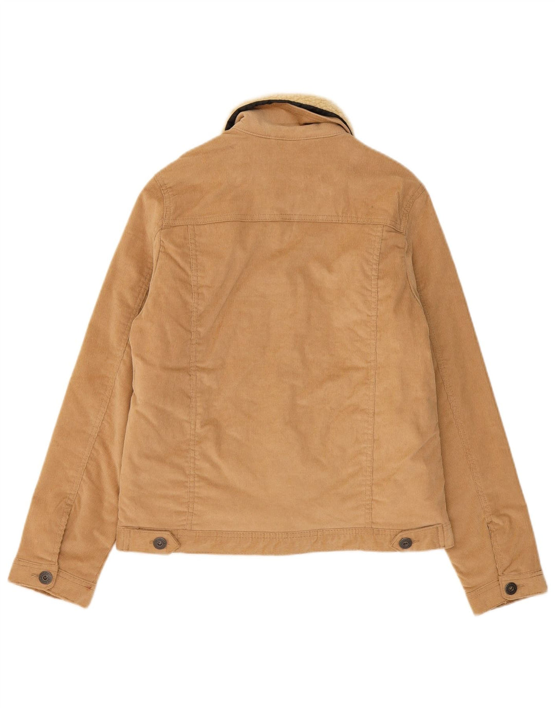 Jachetă Jack & Jones pentru băieți din velur 13-14 ani, bumbac bej
