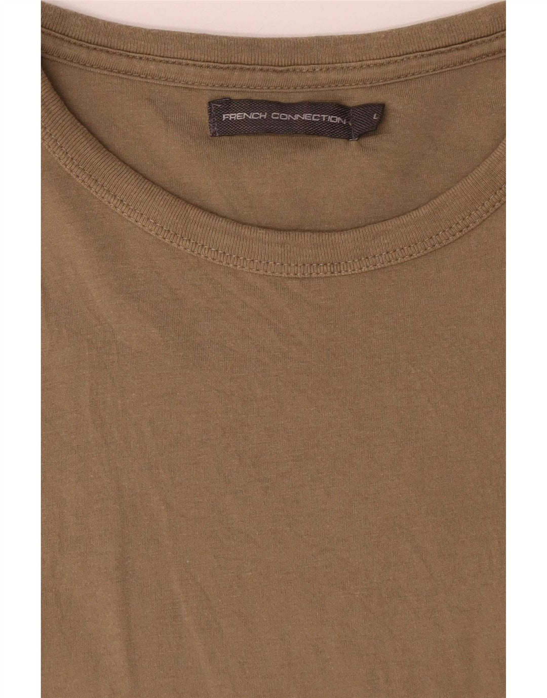 Tricou pentru bărbați French Connection Top mare din bumbac kaki