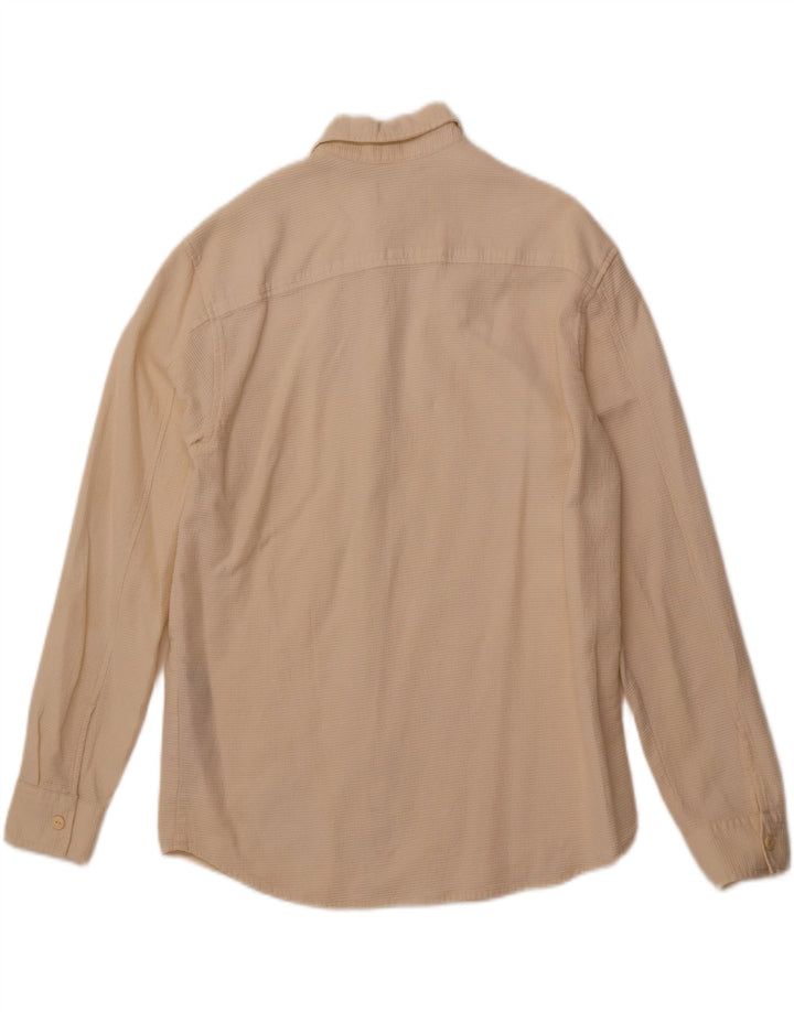 Cămașă pentru bărbați PULL & BEAR, mică din bumbac alb
