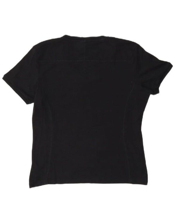 Tricou Champion pentru femei Top UK 16 Large Black Bumbac