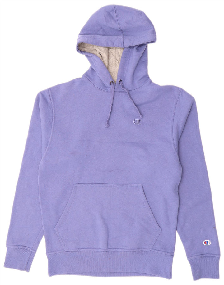 CHAMPION Mens Hoodie Jumper Small Purple Cotton Vintage Champion and Second-Hand Champion from Messina Hembry 