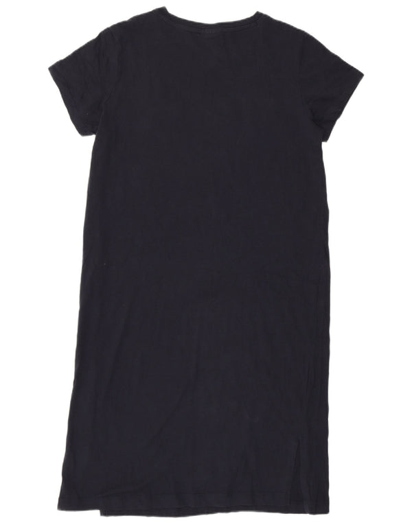 Rochie tricou grafic Champion pentru femei UK 14 Medium Bluemarin Bumbac