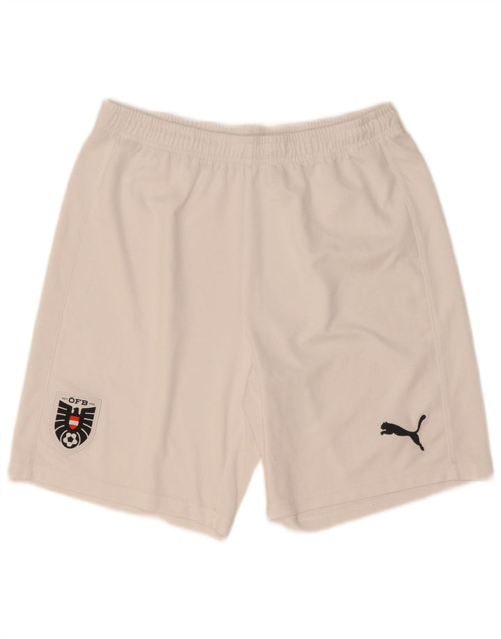 Pantaloni scurți sport Puma pentru bărbați, alb mediu