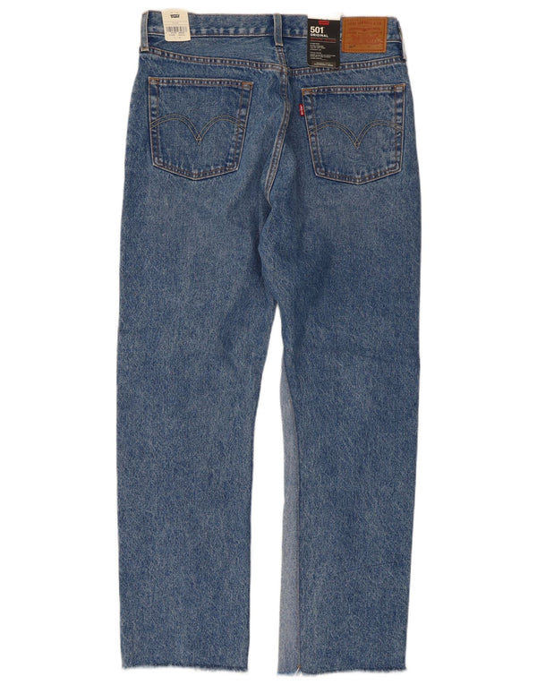 Blugi drepti Levi's 501 pentru femei W31 L28 Bumbac color bloc albastru