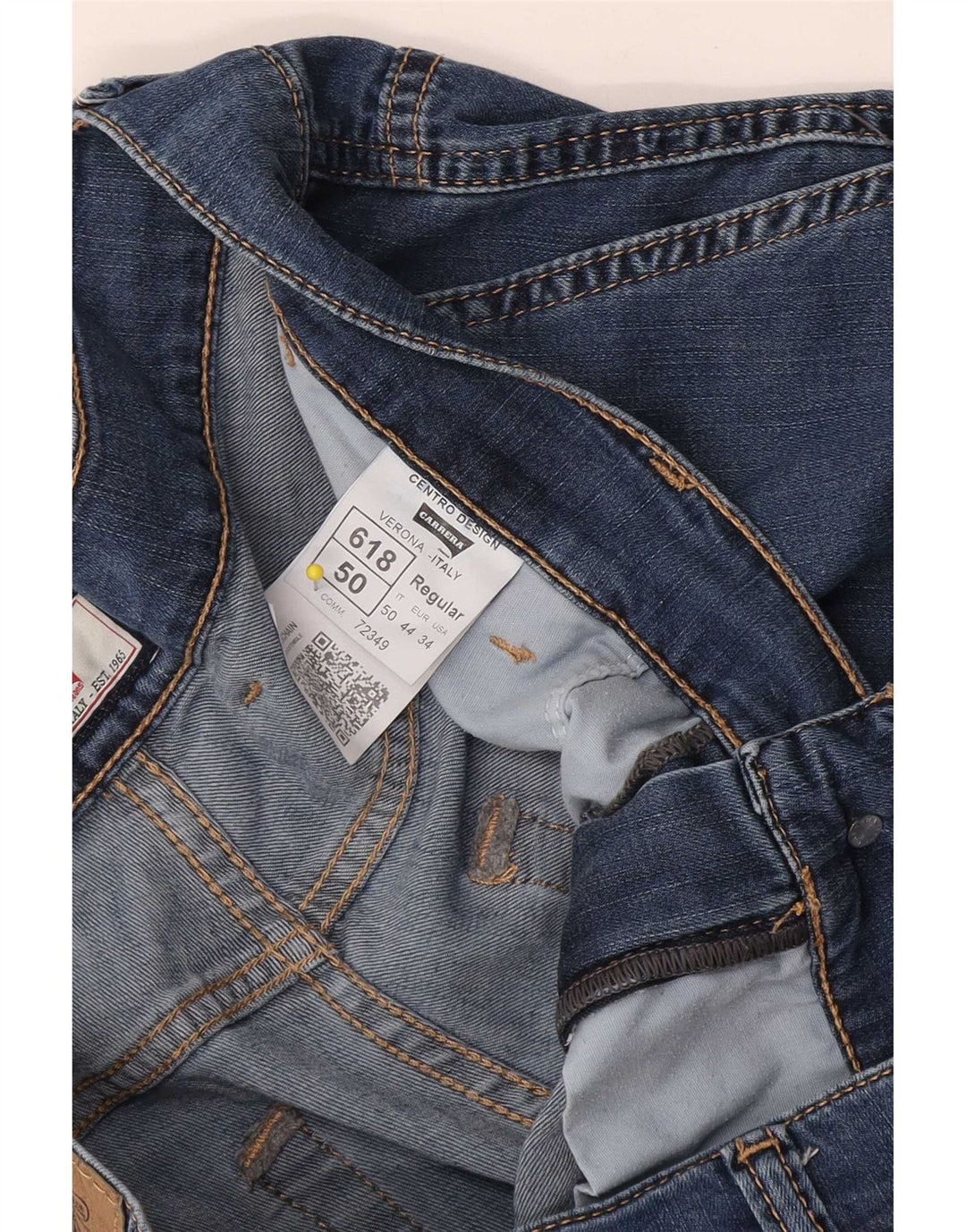 Pantaloni scurți pentru bărbați Carrera 618 Denim Cargo W34 Large Blue Bumbac