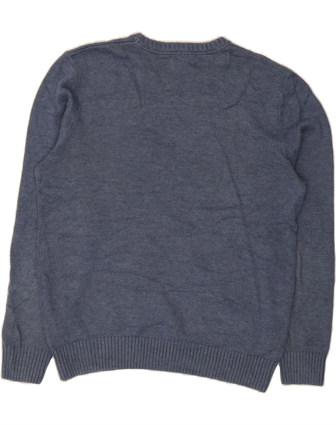 CREW CLOTHING Mens Crew Neck Jumper Sweater Medium Navy Blue Cotton Vintage Crew Clothing and Second-Hand Crew Clothing from Messina Hembry 