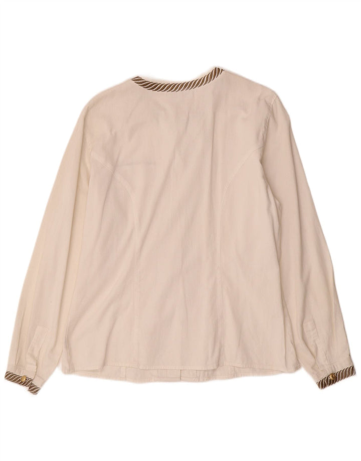 Bluză cămașă pentru femei ROCCOBAROCCO IT 46 Bumbac cu dungi albe mari