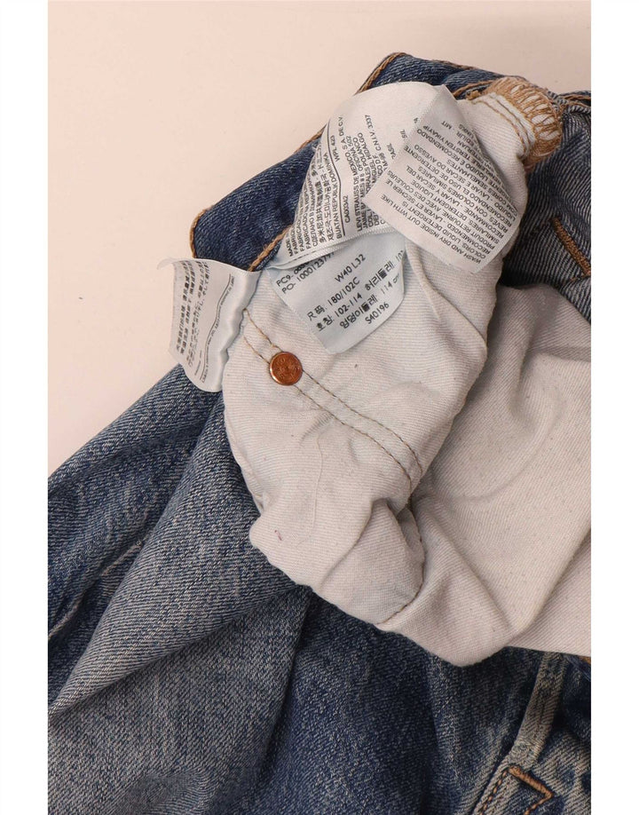 Blugi drepti pentru bărbați Levi's W40 L32 Bumbac albastru