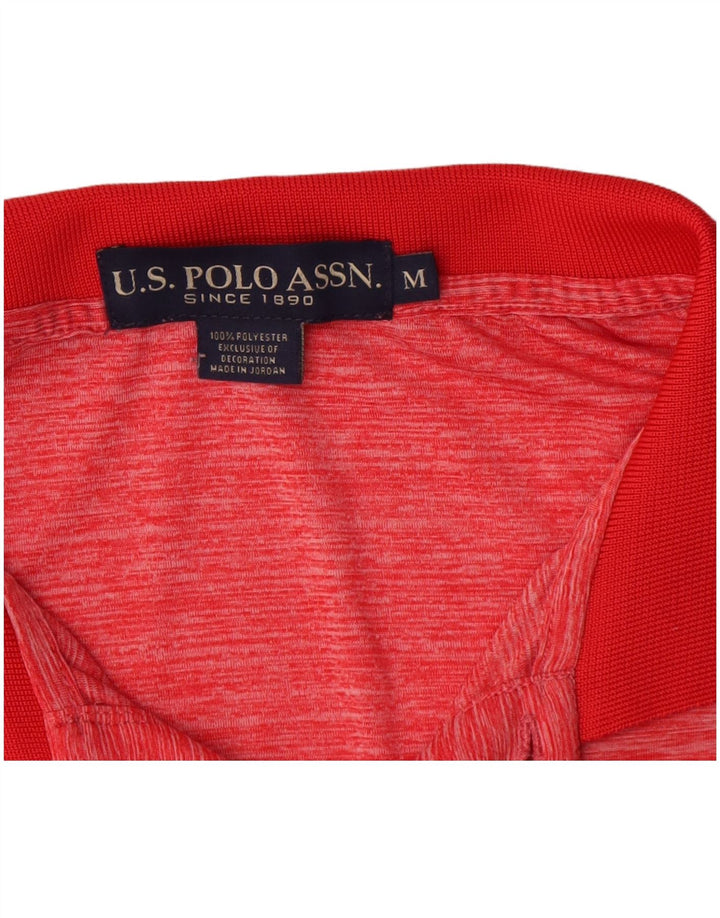 U.S. Polo Assn. Cămașă pentru bărbați Poliester cu pete roșu mediu