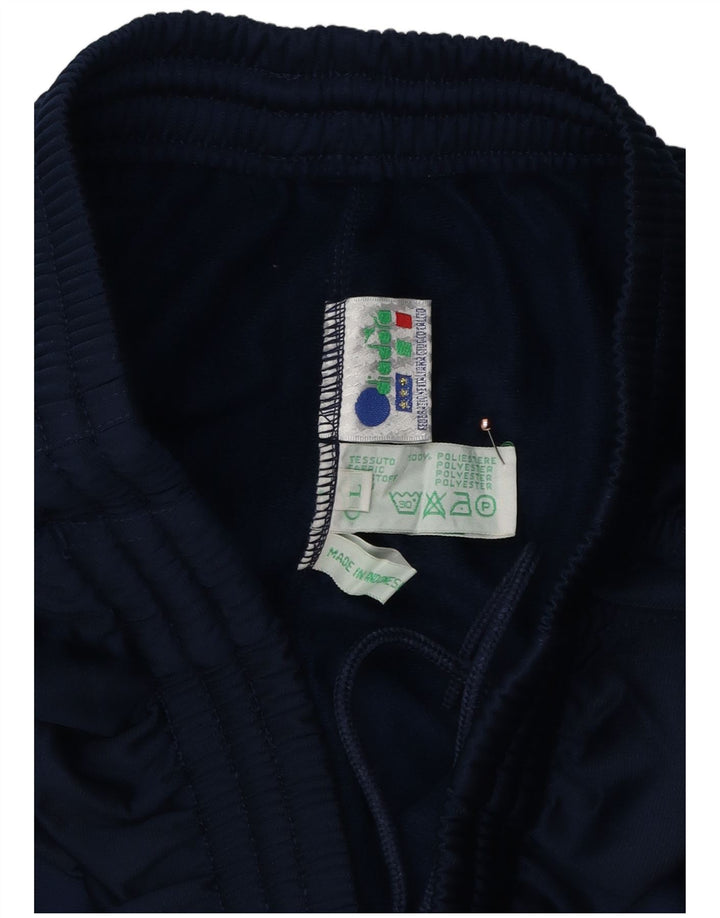 Pantaloni de trening Diadora pentru bărbați, mari, albastru, poliester