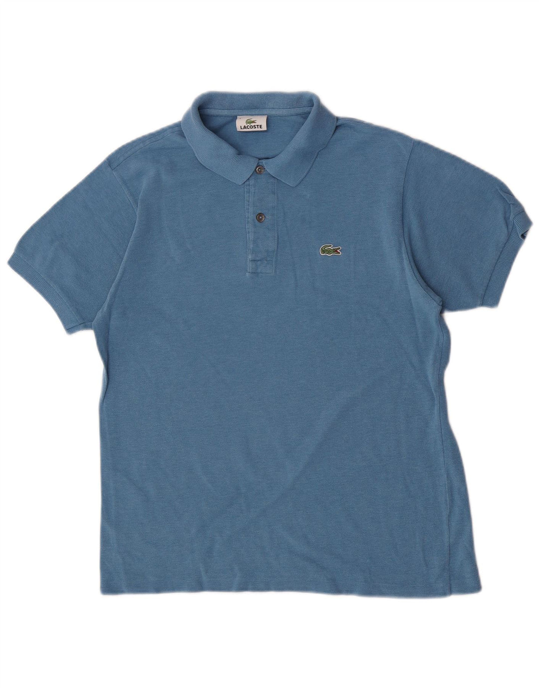 Tricou polo Lacoste pentru bărbați, mărimea 4, bumbac albastru mediu