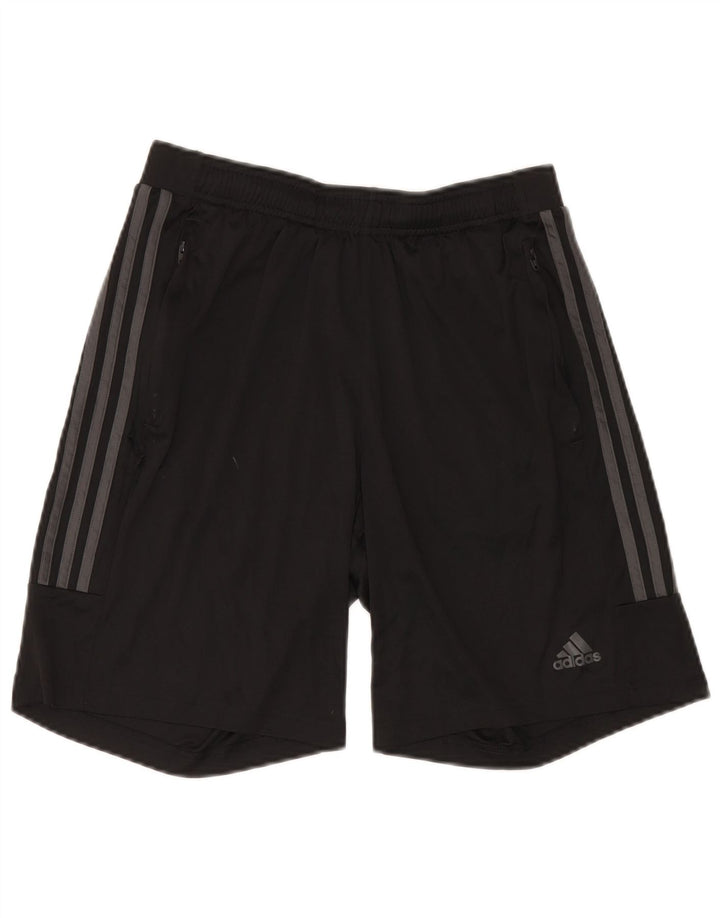 Pantaloni scurți sport Aeroready Adidas pentru bărbați, poliester mediu negru