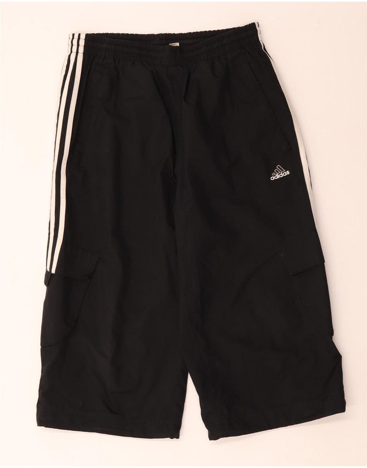 Pantaloni scurți sport Bermuda Adidas pentru bărbați, poliester negru mic