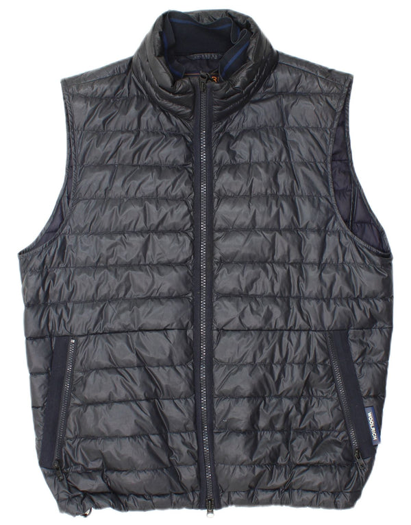 WOOLRICH Gilet căptușit pentru bărbați UK 38 Medium Black Poliamidă