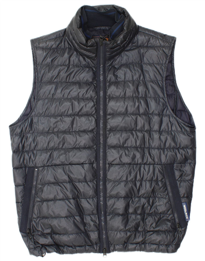 WOOLRICH Gilet căptușit pentru bărbați UK 38 Medium Black Poliamidă