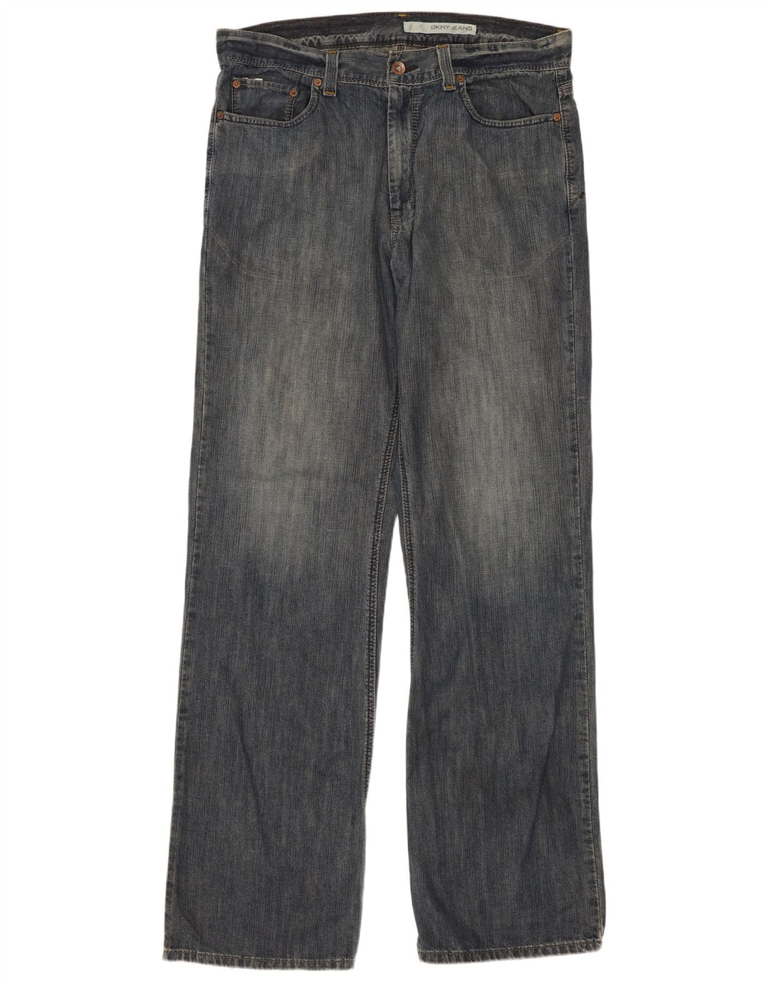 Blugi Dkny Bărbați Drepți L34 L34 Bumbac Albastru