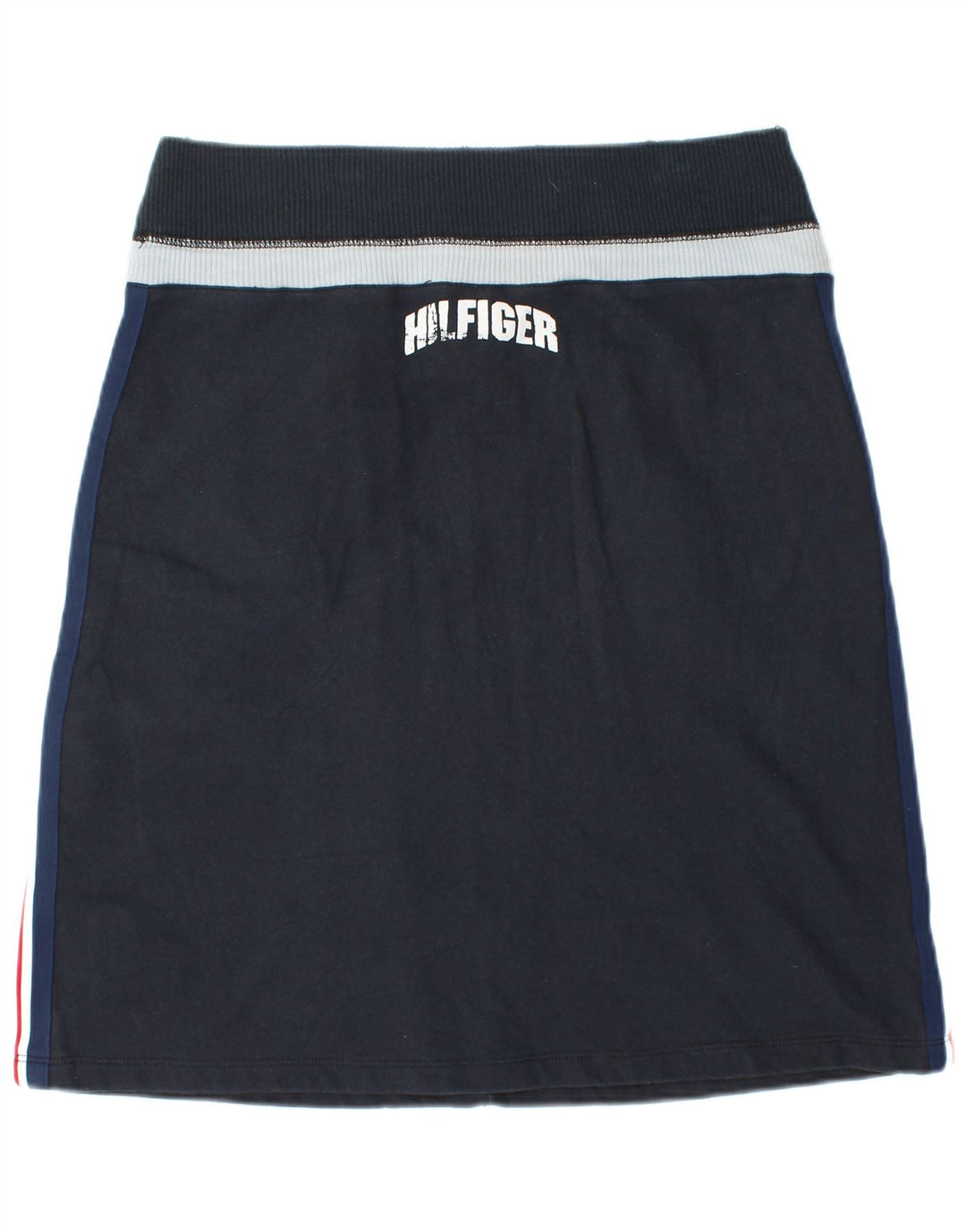 TOMMY HILFIGER Fusta A-Line pentru femei UK 14 Medium W30 Bleumarin Colorblock