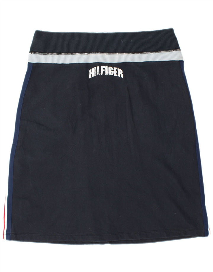 TOMMY HILFIGER Fusta A-Line pentru femei UK 14 Medium W30 Bleumarin Colorblock