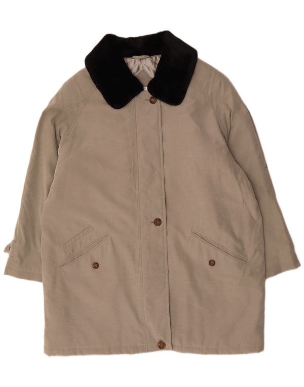 SF. BERNARD Palton pentru femei UK 20 2XL Gri poliester color bloc