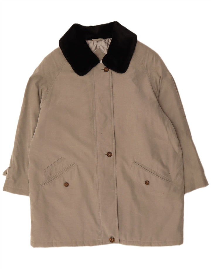 SF. BERNARD Palton pentru femei UK 20 2XL Gri poliester color bloc