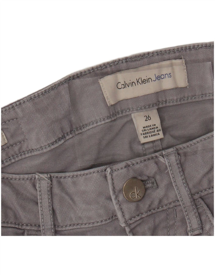 Pantaloni casual skinny CALVIN KLEIN pentru femei W26 L27 gri