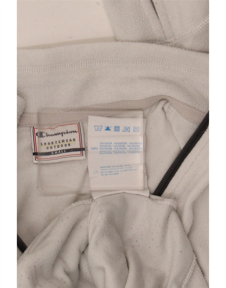 Jachetă din lână cu grafică Champion pentru femei UK 10 Poliester alb mic