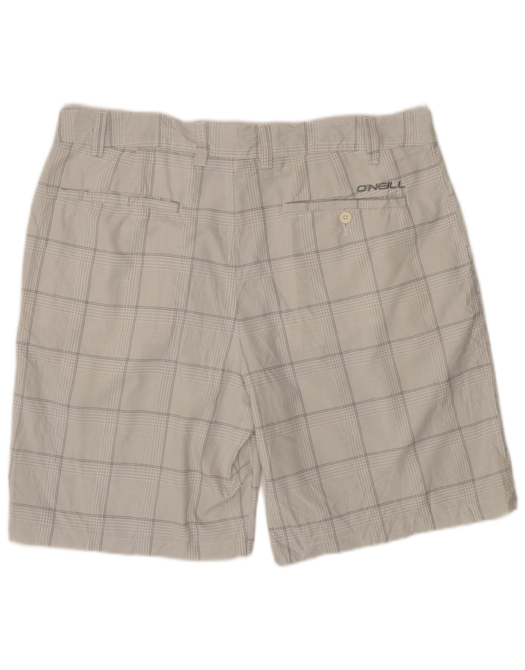 Pantaloni scurți chino pentru bărbați O'Neill W38 XL poliester cu carouri gri