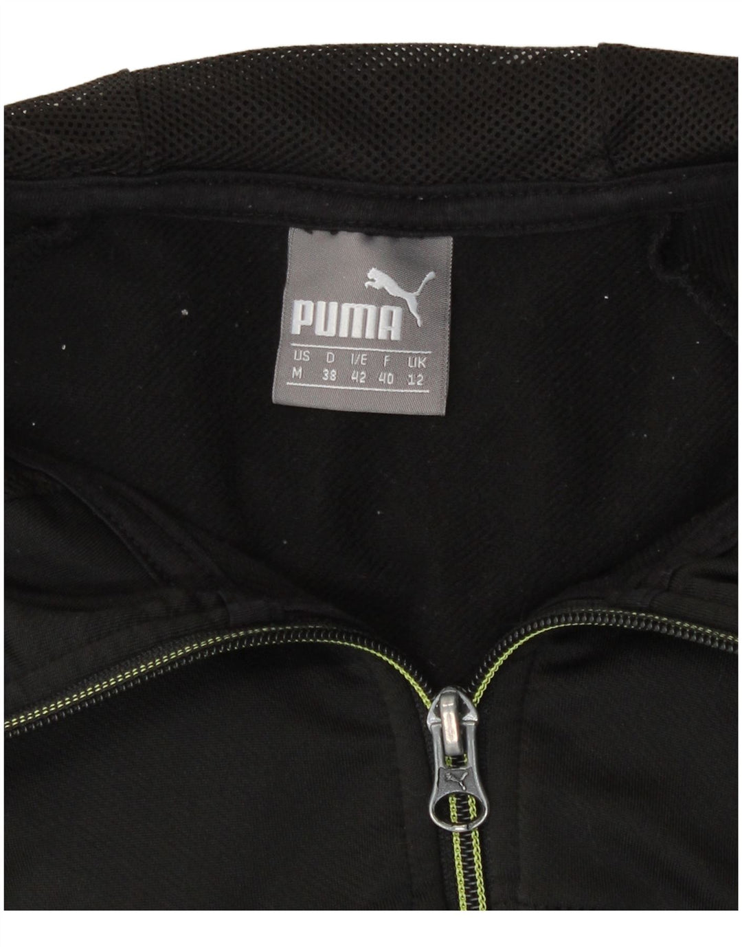 Jachetă de trening cu glugă Puma pentru femei UK 12 Poliester mediu negru