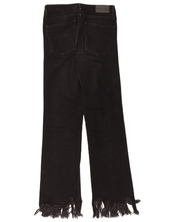 Blugi Drepți Femei ZARA EU 36 XS W26 L27 Negri