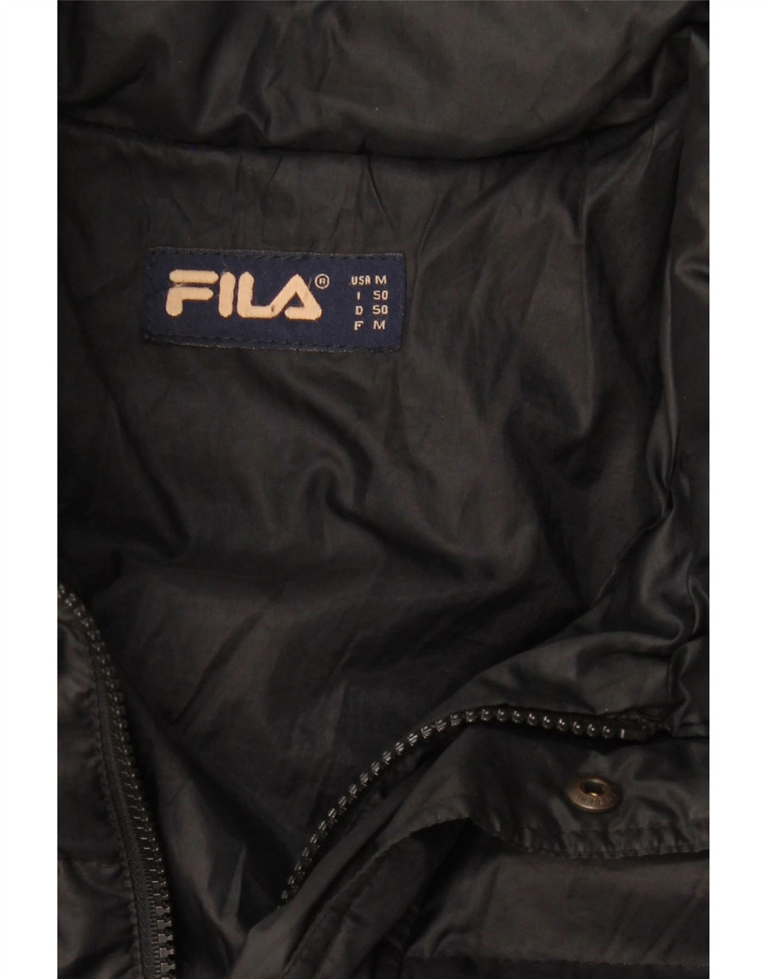 Jachetă căptușită pentru bărbați Fila IT 50 Large Black