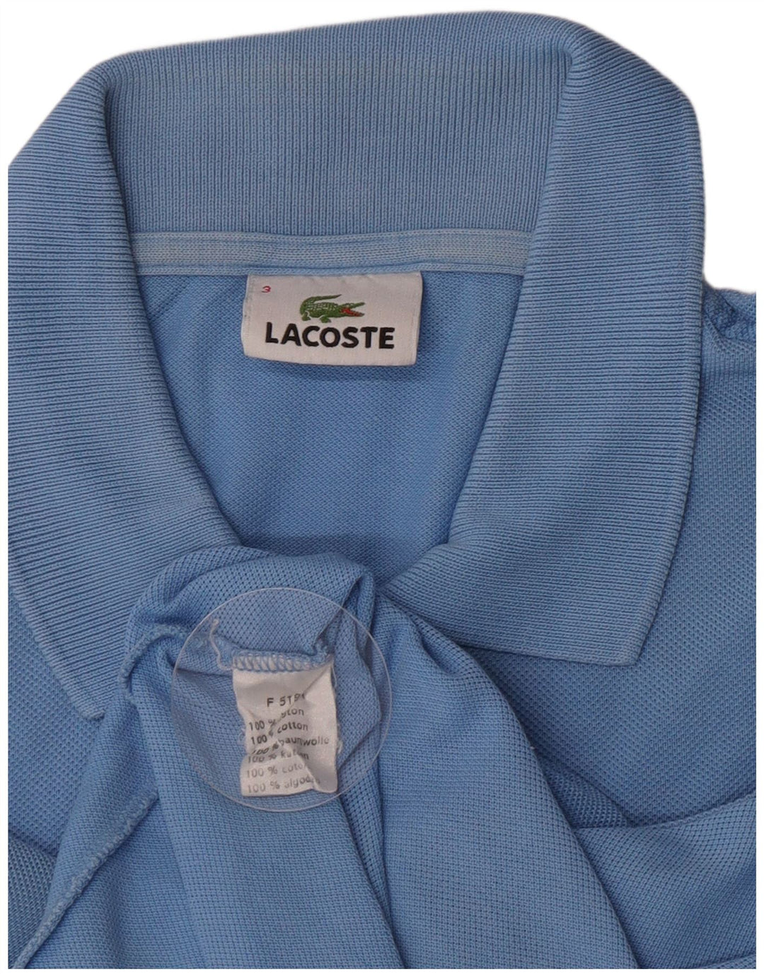 Tricou polo pentru bărbați Lacoste Mărimea 3 Bumbac albastru mic