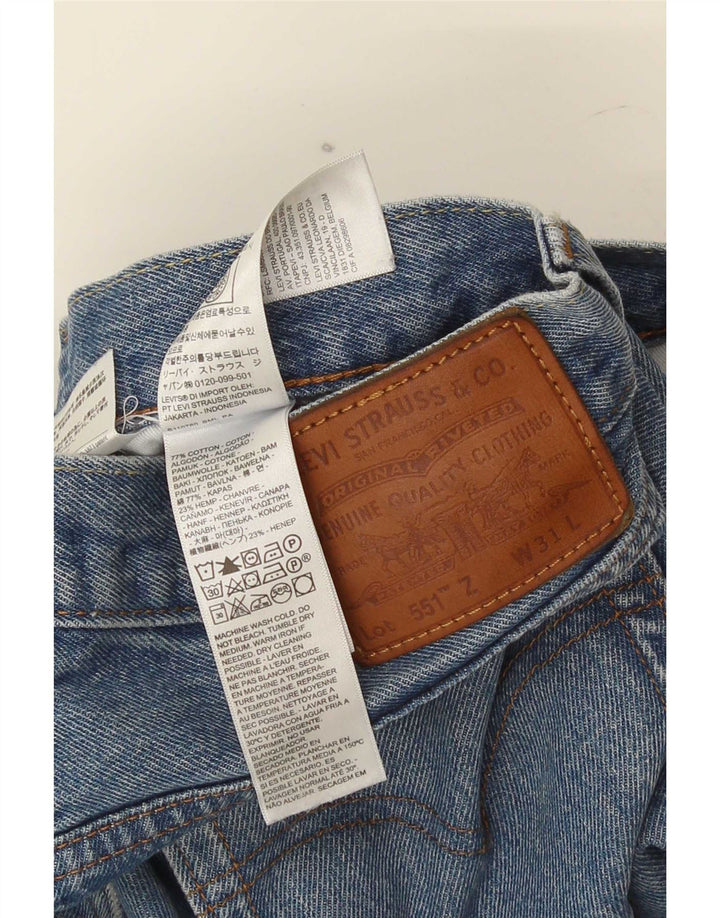 Blugi drepti pentru bărbați Levi's 551 W31 L26 Bumbac albastru