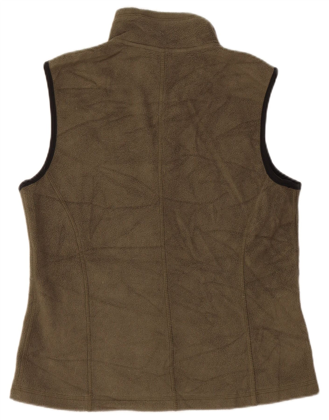 Gilet cu lână Eddie Bauer pentru femei UK 10 Small Kaki Poliester