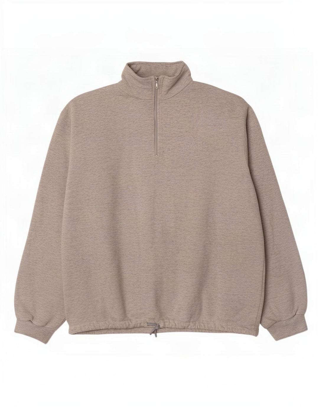 Pulover Asics pentru femei, cu fermoar, cu gât, UK 20 2XL, gri pete